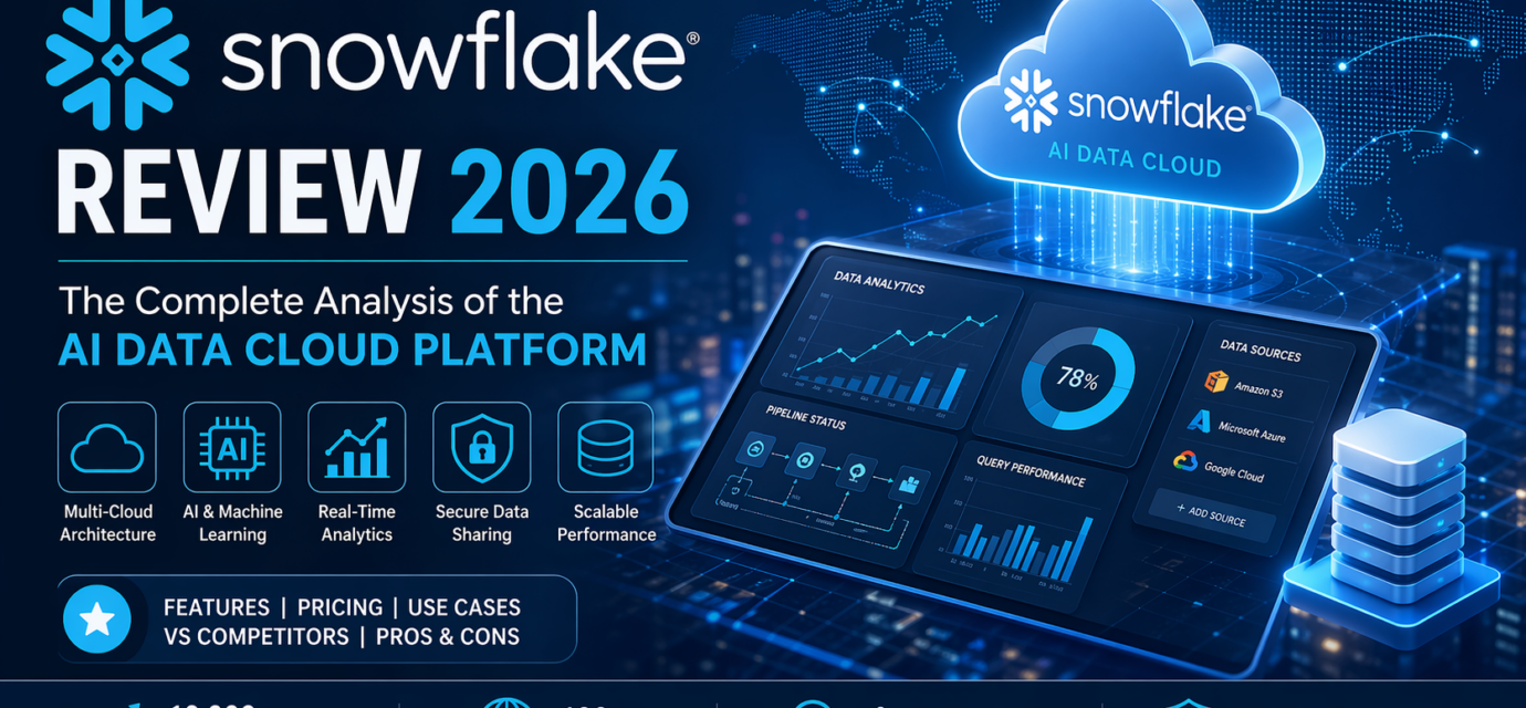 Snowflake Review 2026 AI Data Cloud platform dashboard analytics interface