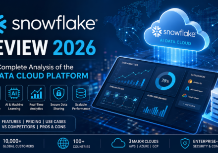 Snowflake Review 2026 AI Data Cloud platform dashboard analytics interface