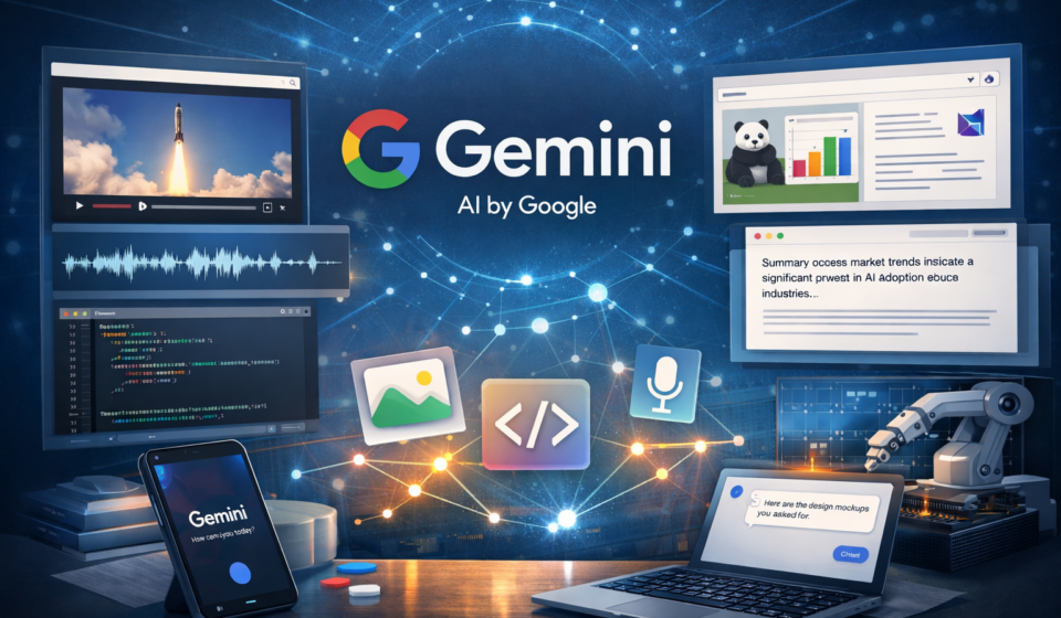 Google Gemini AI interface showing multimodal capabilities in 2026