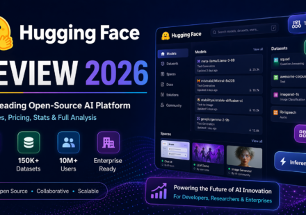 Hugging Face Review 2026 AI platform dashboard showing models datasets and features