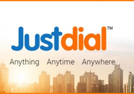 Justdial 2026 dashboard showing local business listings and search results in India