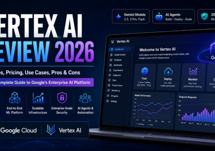 Vertex AI Review 2026 dashboard showing Google AI platform features and Gemini integration